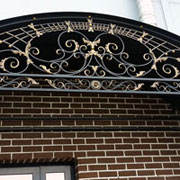 Кованый козырек